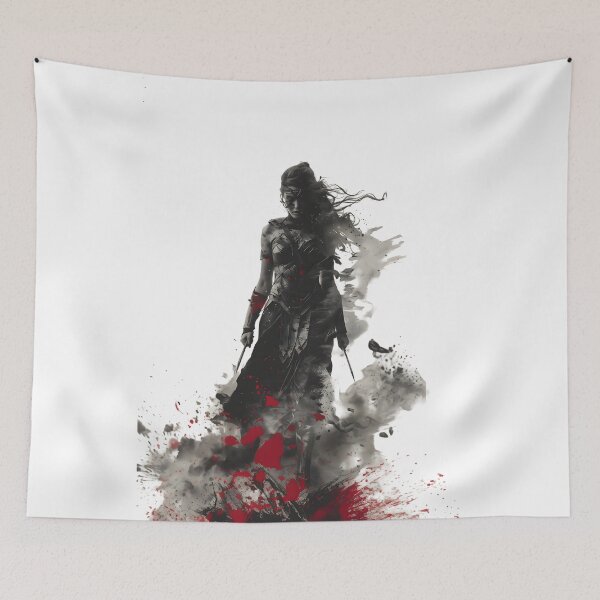 Item preview, Valiant Spirit: Empowering Woman Warrior designed and sold by ShadowAndSlate.