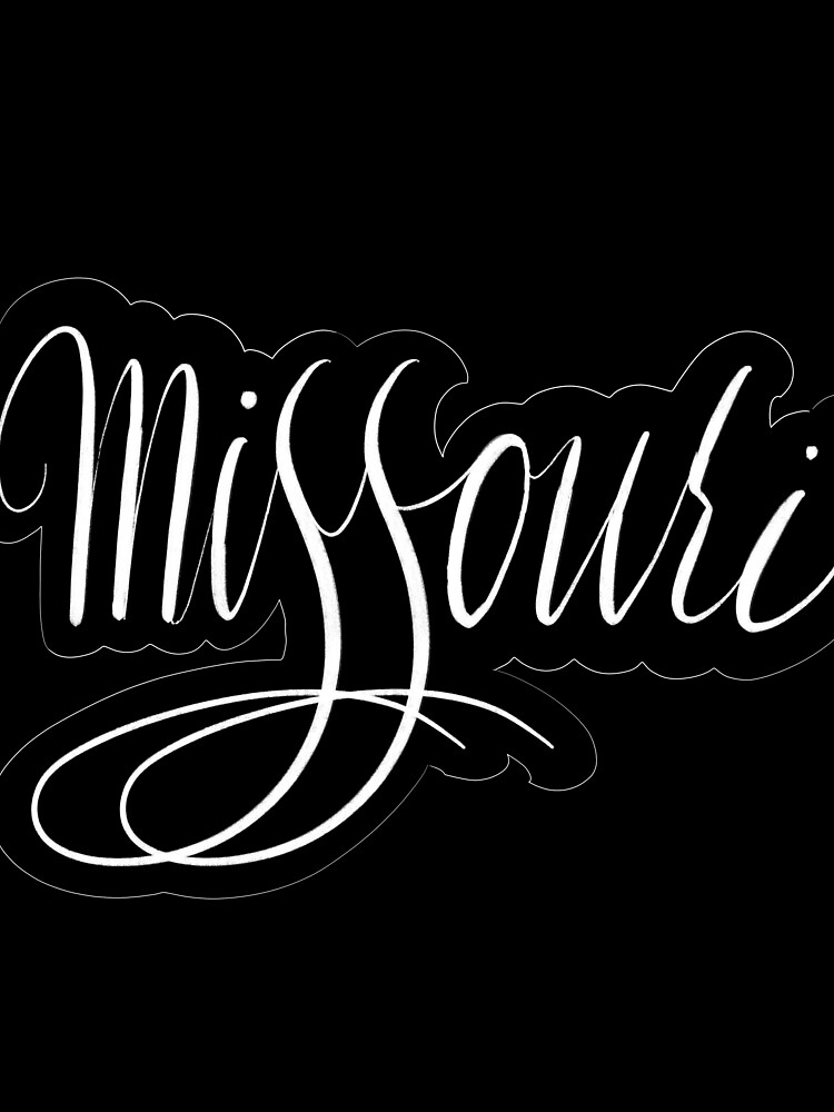 Thumbnail 3 of 3, Scarf, Missouri Lettering designed and sold by CreativeSaze.