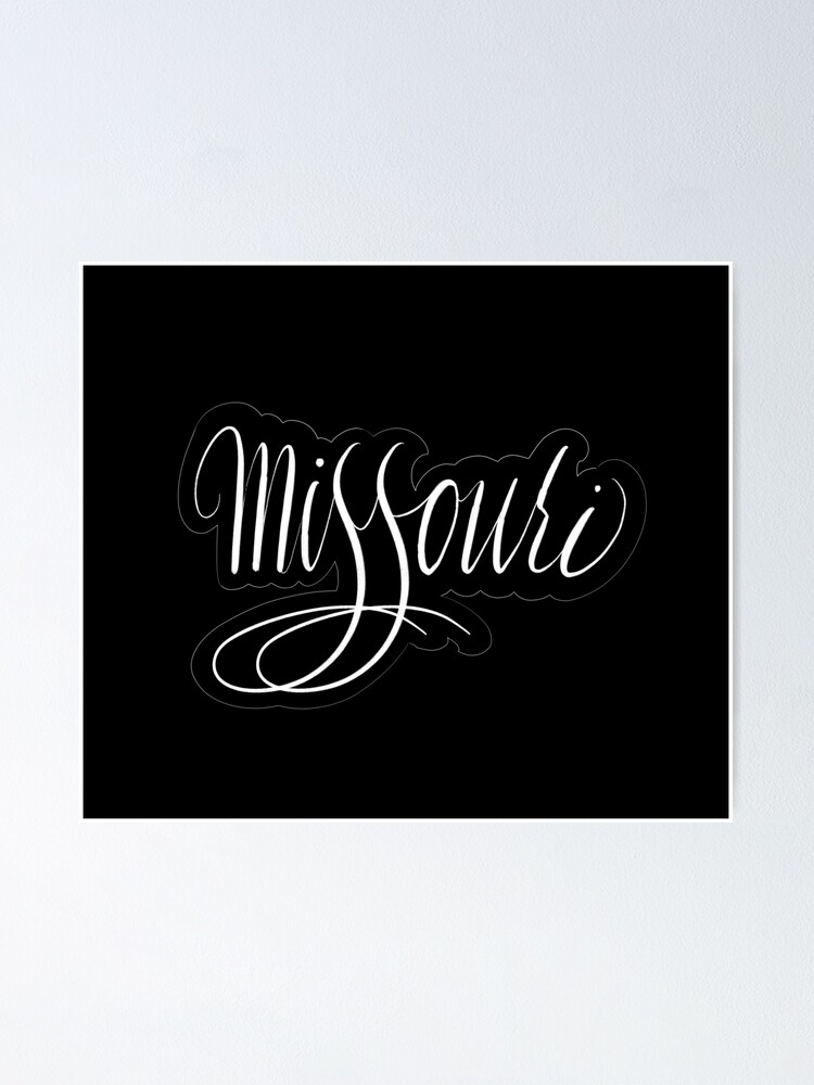 Thumbnail 1 of 3, Poster, Missouri Lettering designed and sold by CreativeSaze.