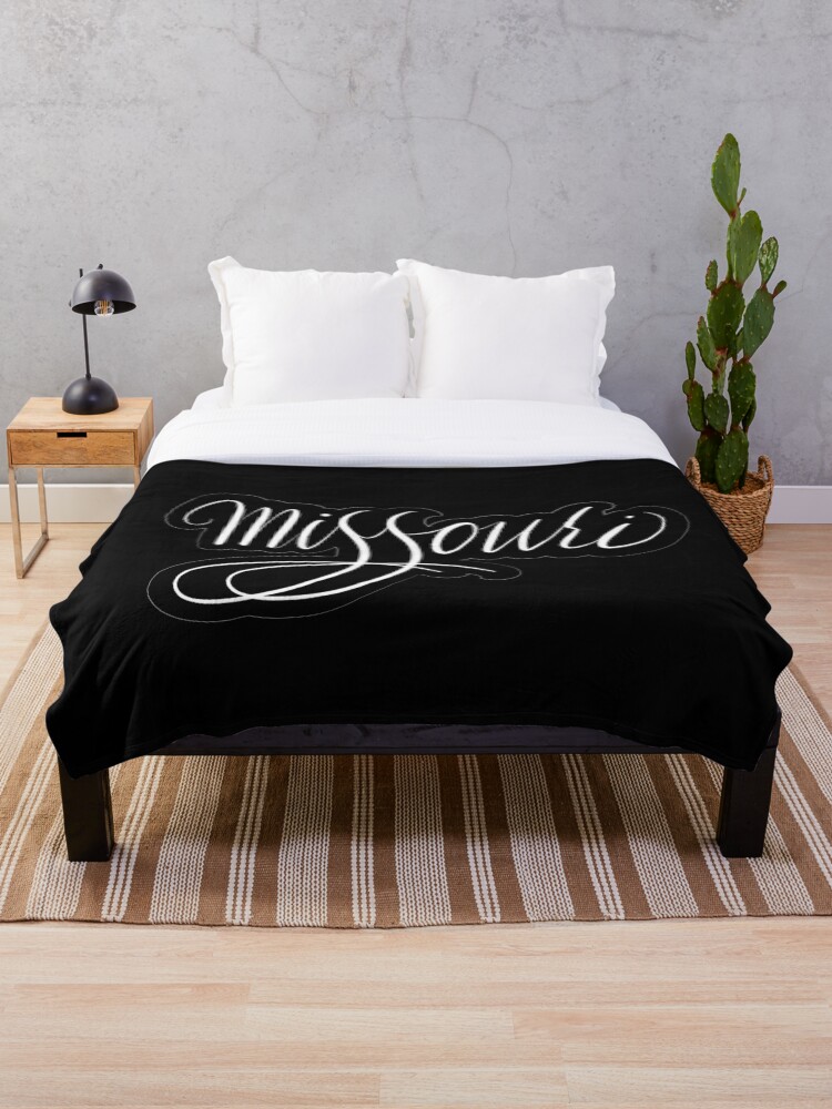 Thumbnail 1 of 6, Throw Blanket, Missouri Lettering designed and sold by CreativeSaze.