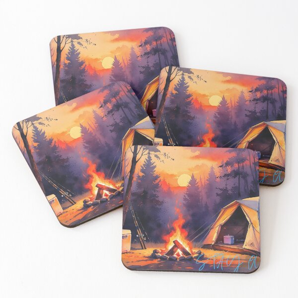Item preview, Stay Outdoors – Campfire Sunset Adventure Art designed and sold by CampfireSupplyCo.