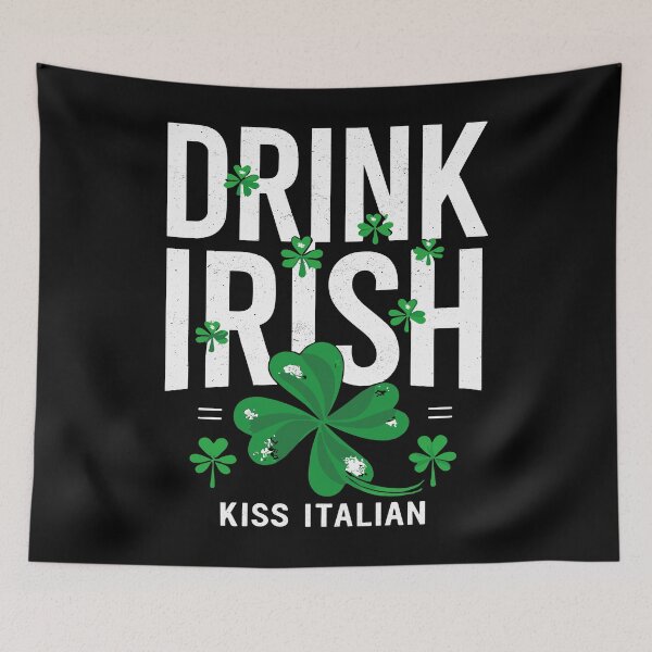 Item preview, Irish Kiss Italian Shamrock – St. Patrick's Day Clover Graphic designed and sold by Artist's Fingerprint.