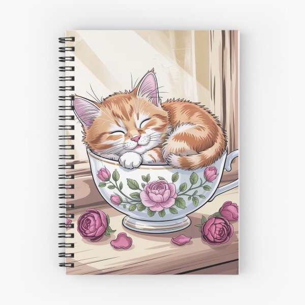 Item preview, A ginger kitten in an antique teacup. designed and sold by Lilashakti ⭐️ ⭐️ ⭐️ ⭐️ ⭐️.
