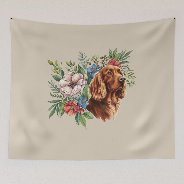 Item preview, Ladrador among blossoms designed and sold by Nature's Palette.