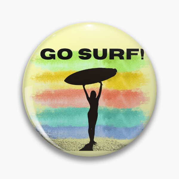 Item preview, Go Surf – Sunset Wave Rider in Watercolor designed and sold by A little more Whirl.