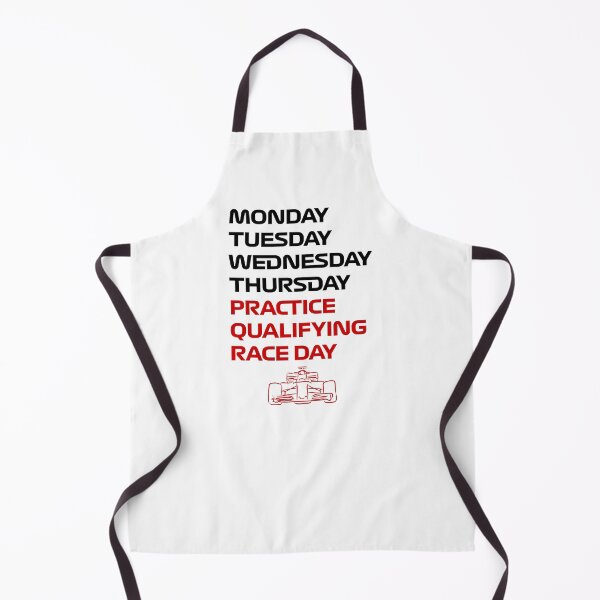 Item preview, F1 Race Week Monday Tuesday Wednesday Thursday Practice Qualifying Race Day designed and sold by CGSTees.