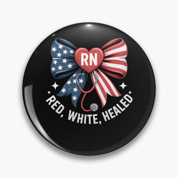 Item preview, Registered Nurse 4th of July Bow RN American Flag Women Men designed and sold by clothesy7.
