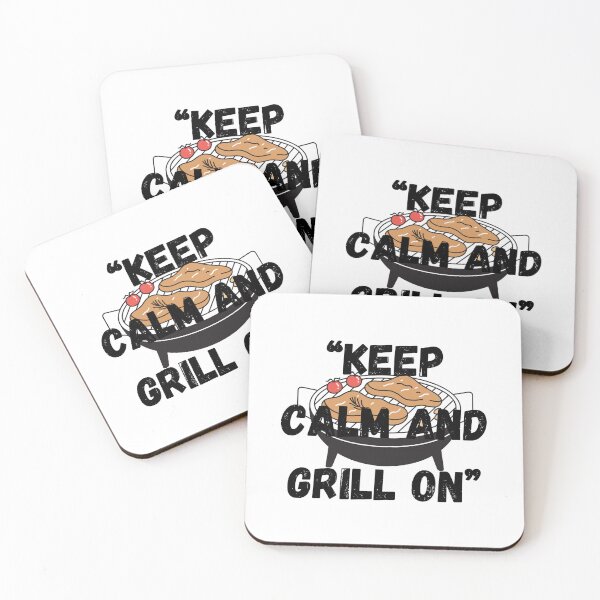 Item preview, Keep Calm and Grill On – Patriotic BBQ 4th of July Quote Design designed and sold by Pamthedesigner.