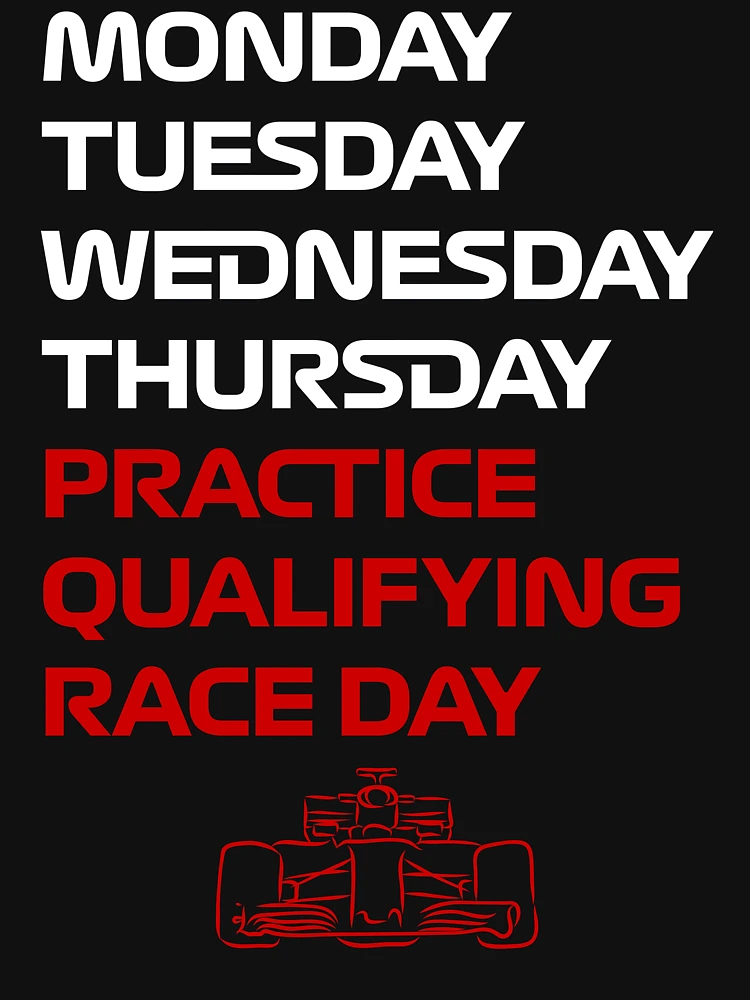 Thumbnail 6 von 6, Premium Oversized Pullover, F1 Race Week Monday Tuesday Wednesday Thursday Practice Qualifying Race Day designt und verkauft von CGSTees.