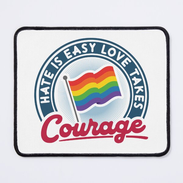 Item preview, Hate is easy love takes courage (lgbt) designed and sold by remerasnerdas.