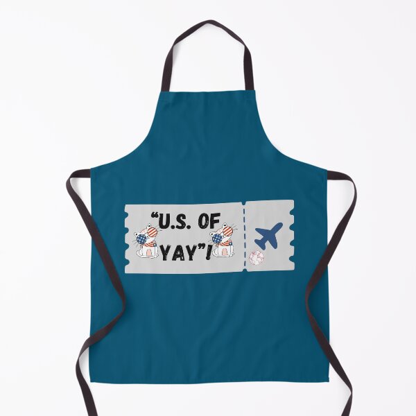 Item preview, U.S. of Yay! Plane Ticket – Funny Patriotic 4th of July Celebration Design designed and sold by Pamthedesigner.