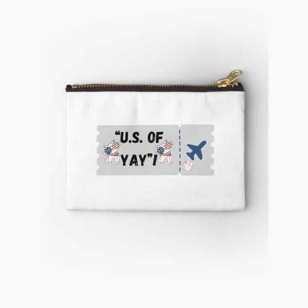 Item preview, U.S. of Yay! Plane Ticket – Funny Patriotic 4th of July Celebration Design designed and sold by Pamthedesigner.