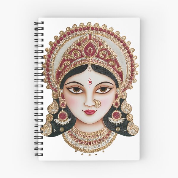 Item preview, Durga Devi - Ornate Goddess Face designed and sold by Asapusri.