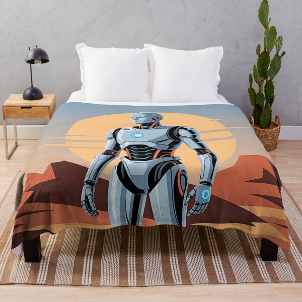 Item preview, Futuristic Robot Mars Art Print for Home Decor designed and sold by pnidesign.