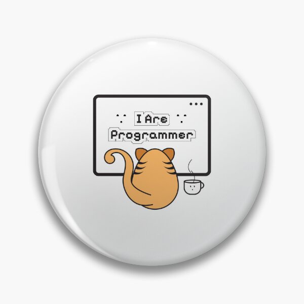 Item preview, I Are Programmer Funny Cat Meme – Cute Coding Coffee Design designed and sold by Balasan.