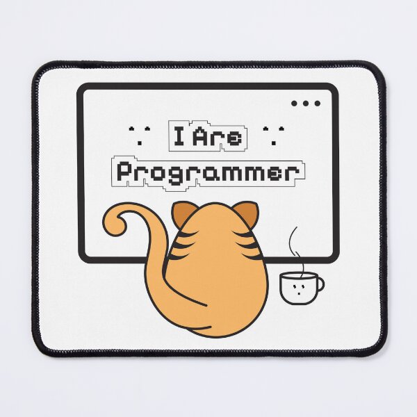 Item preview, I Are Programmer Funny Cat Meme – Cute Coding Coffee Design designed and sold by Balasan.