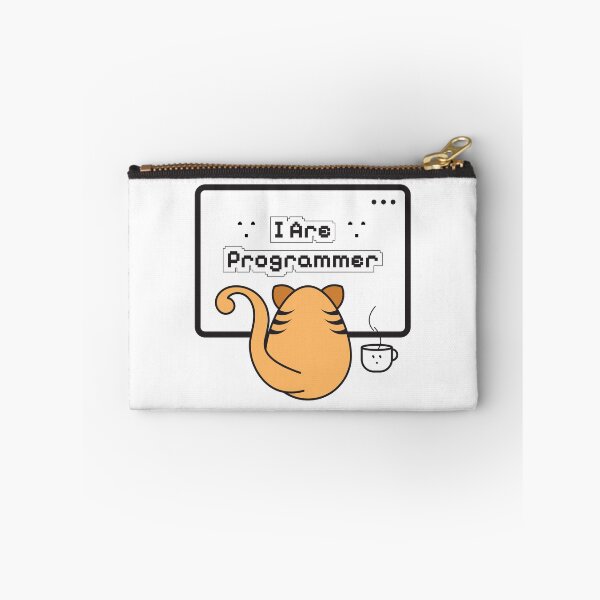 Item preview, I Are Programmer Funny Cat Meme – Cute Coding Coffee Design designed and sold by Balasan.