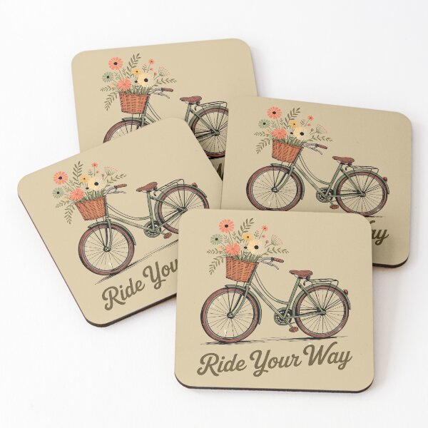 Item preview, Ride Your Way Vintage Bike Art Print designed and sold by pnidesign.