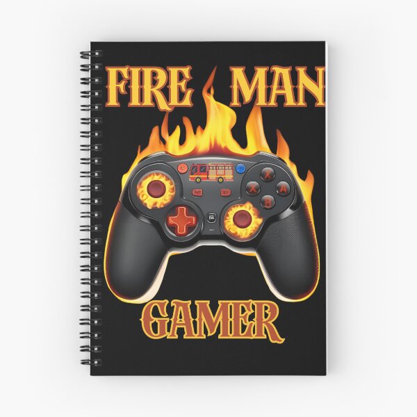 Item preview, Fireman Gamer – Flaming Game Controller Art for Hardcore Players designed and sold by PeteLawliiet.