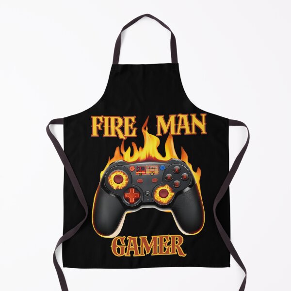 Item preview, Fireman Gamer – Flaming Game Controller Art for Hardcore Players designed and sold by PeteLawliiet.