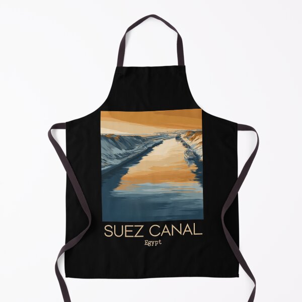 Item preview, A Vintage Illustration of the Suez Canal - Egypt designed and sold by GoodOldVintage.