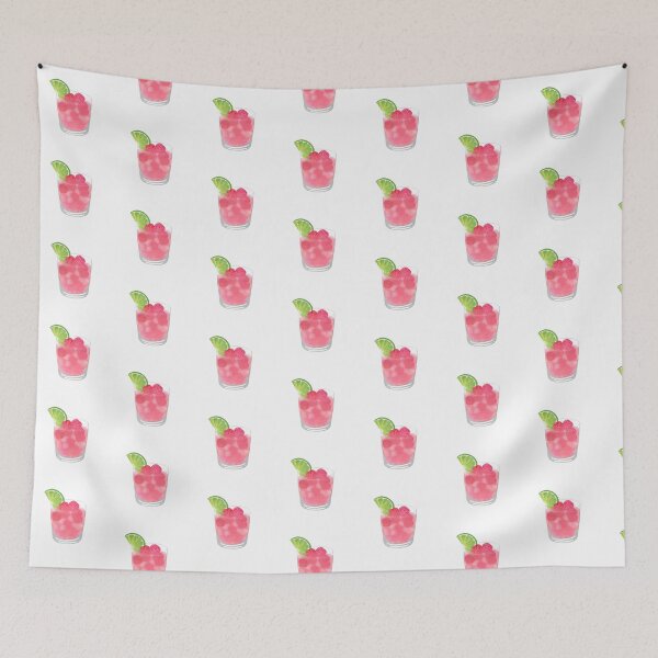 Item preview, A rasberry drink with a piece of lime designed and sold by SoothiArt.