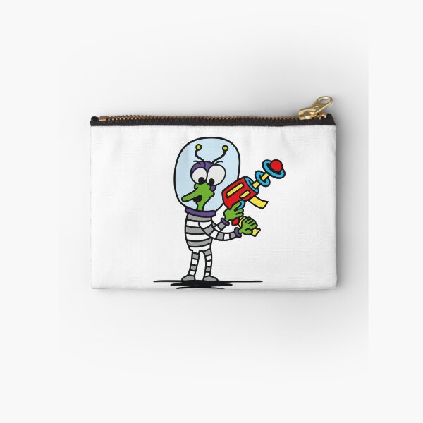 Item preview, Funny Alien with Raygun – Retro Sci-Fi Cartoon designed and sold by ArtDesignPL.