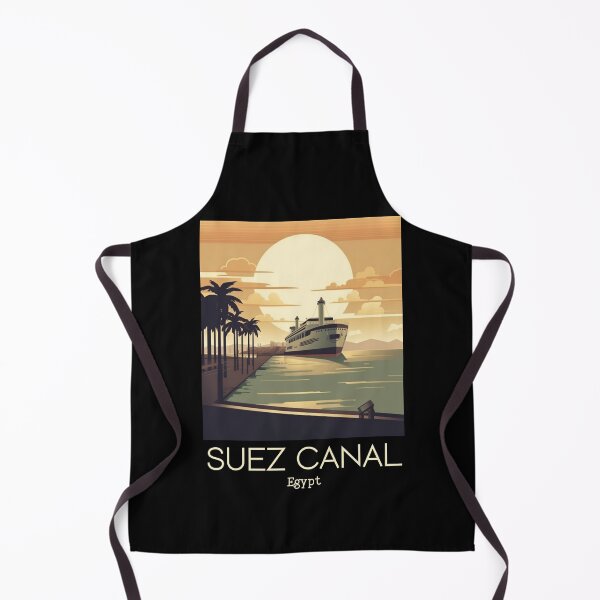 Item preview, A Vintage Illustration of the Suez Canal - Egypt designed and sold by GoodOldVintage.