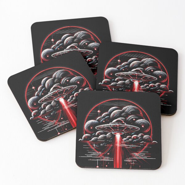 Item preview, Retro Futuristic UFO Abduction Art designed and sold by Victor Shadehorn.