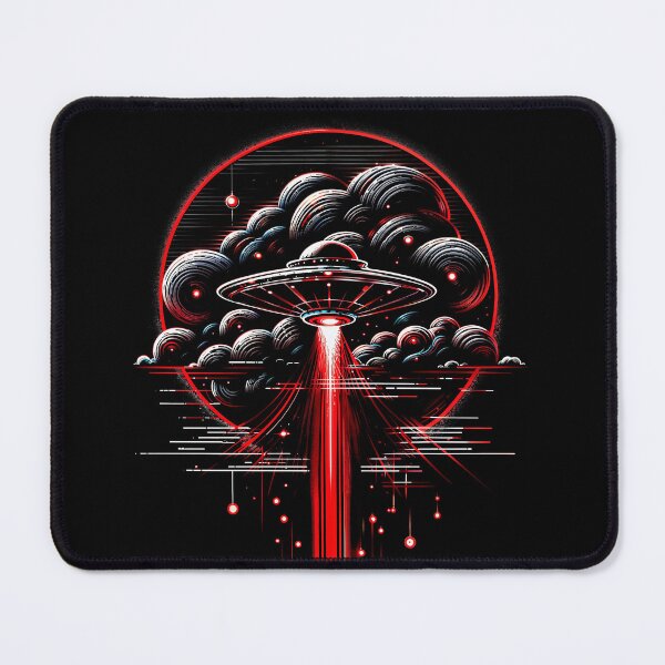 Item preview, Retro Futuristic UFO Abduction Art designed and sold by Victor Shadehorn.