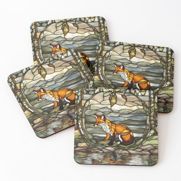 Item preview, Red Fox Stained Glass designed and sold by CalmnessbyChoice.