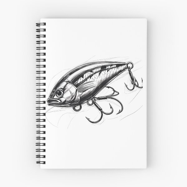 Item preview, Darkwater Lure – Grunge Fishing Art designed and sold by CampfireSupplyCo.