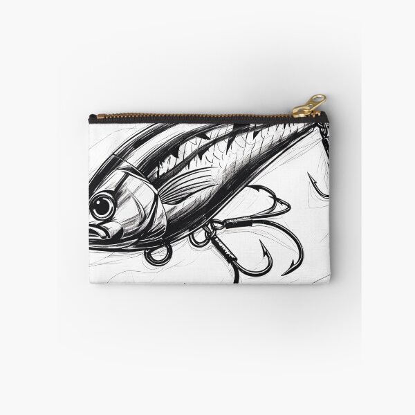 Item preview, Darkwater Lure – Grunge Fishing Art designed and sold by CampfireSupplyCo.