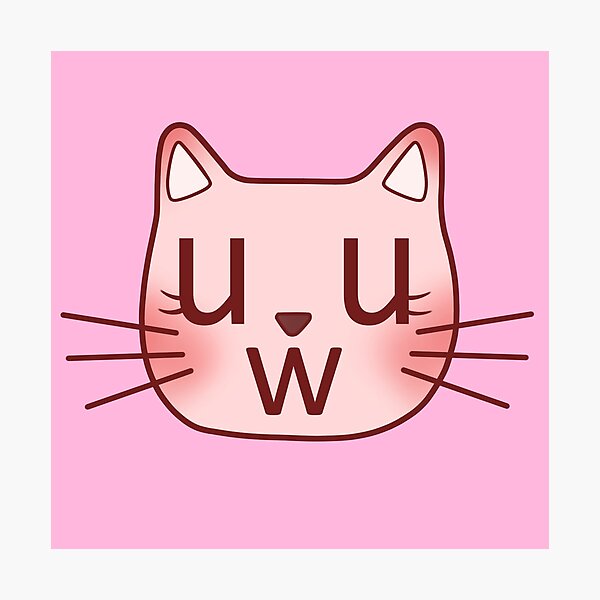 Impressions Photo Sur Le Theme Uwu Kitty Redbubble