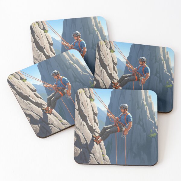 Item preview, Mountain climber on a rock face  designed and sold by GingaDesigns.