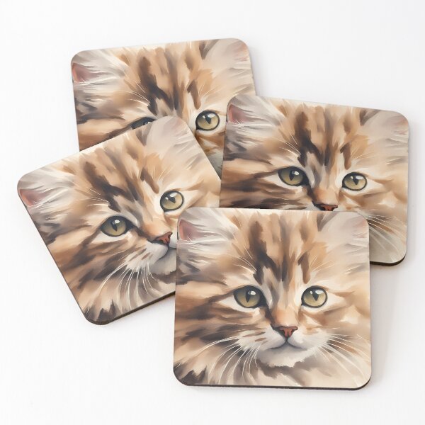 Item preview, Beige Kitten Portrait designed and sold by CalmnessbyChoice.