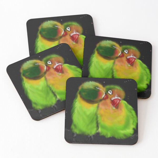 Item preview, Fischer's Lovebirds (Agapornis fischeri) designed and sold by KrissiNotPissi.