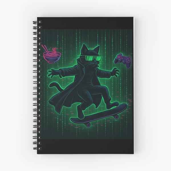 Item preview, Meowtrix Reloaded – Glitch Cat in a Matrix-Inspired Cyber Aesthetic designed and sold by NullandPrinted.