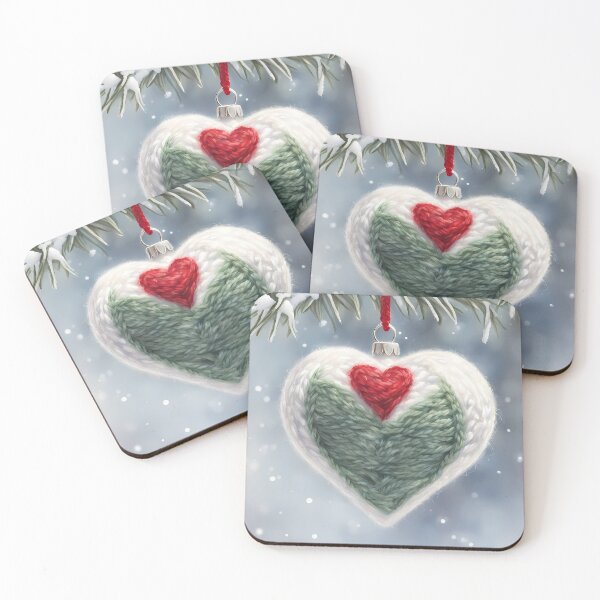 Item preview, Red Heart on White Heart designed and sold by CalmnessbyChoice.