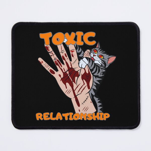 Item preview, Toxic Relationship – Funny Cat Biting and Scratching Art designed and sold by PeteLawliiet.