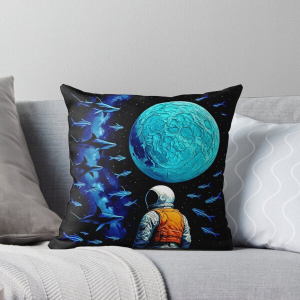 Item preview, Utopic Futuristic Landscapes Turquoise Moon Voyage#1 designed and sold by Helios Be. Lavsh.