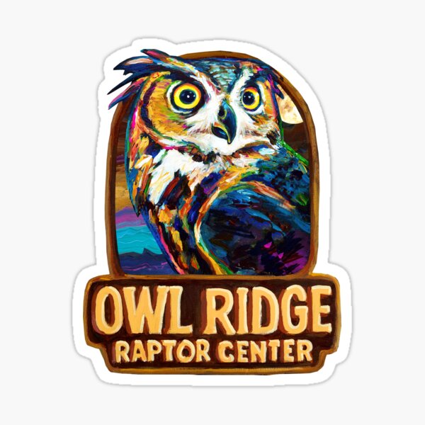 Item preview, Owl Ridge Raptor Center Great Horned Owl Sticker designed and sold by OwlRidgeRaptor.