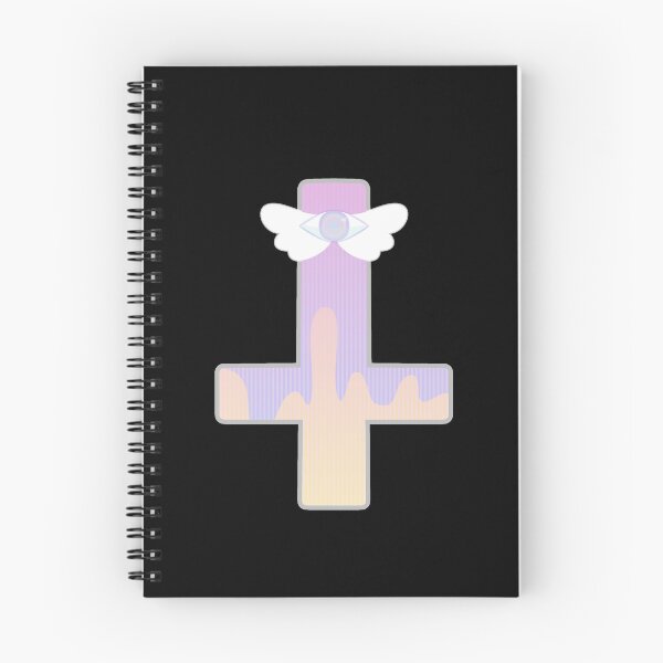 Item preview, upside down pastel goth eye cross designed and sold by cottonlacey.