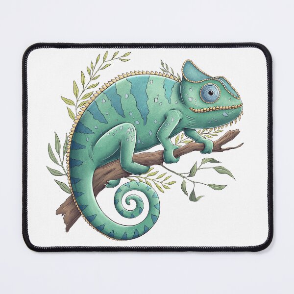 Item preview, Chameleon on a branch designed and sold by tigerda.