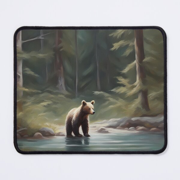 Item preview, Bear Cub in Forest by River designed and sold by CalmnessbyChoice.