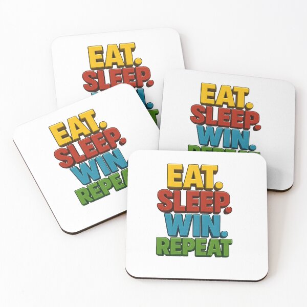 Item preview, Eat. Sleep. Win. Repeat. Motivational Gaming Quote designed and sold by WolfPixelRo.