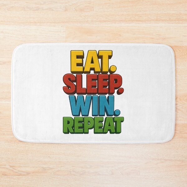 Item preview, Eat. Sleep. Win. Repeat. Motivational Gaming Quote designed and sold by WolfPixelRo.