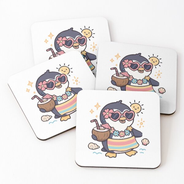 Item preview, Summer Vibes Penguin – Kawaii Beach designed and sold by YumePixel.