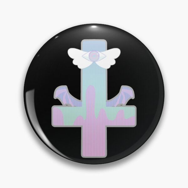 Item preview, [v2] upside down pastel goth eye cross w/ wings designed and sold by cottonlacey.