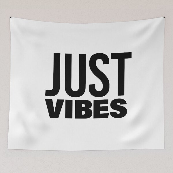 Item preview, Just Vibes, Funny Quote Typography designed and sold by Memes N Lore .